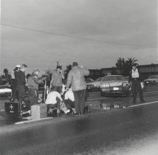 Motorcyclist accident. - January 1978