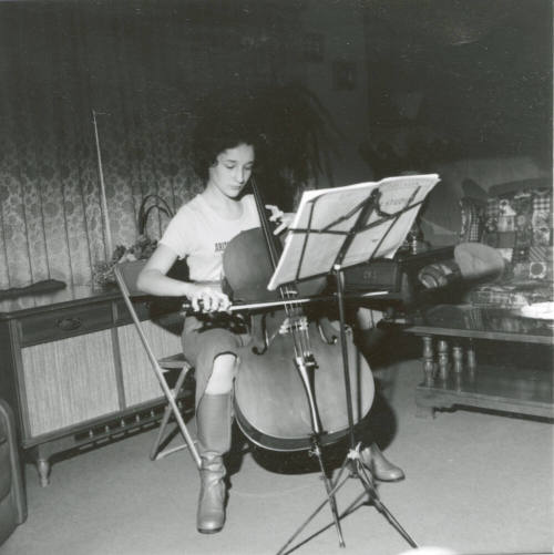 Renee Bosack with her Cello