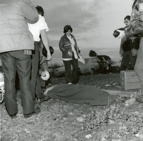 Traffic accident, Feb 1978