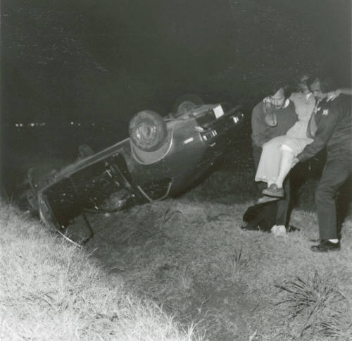 Traffic accident, Feb 1978
