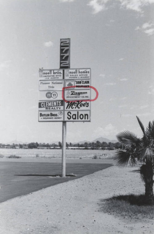 Ziegman Investment Company Incoroporated -2772 South Mill Avenue, Tempe, Arizona