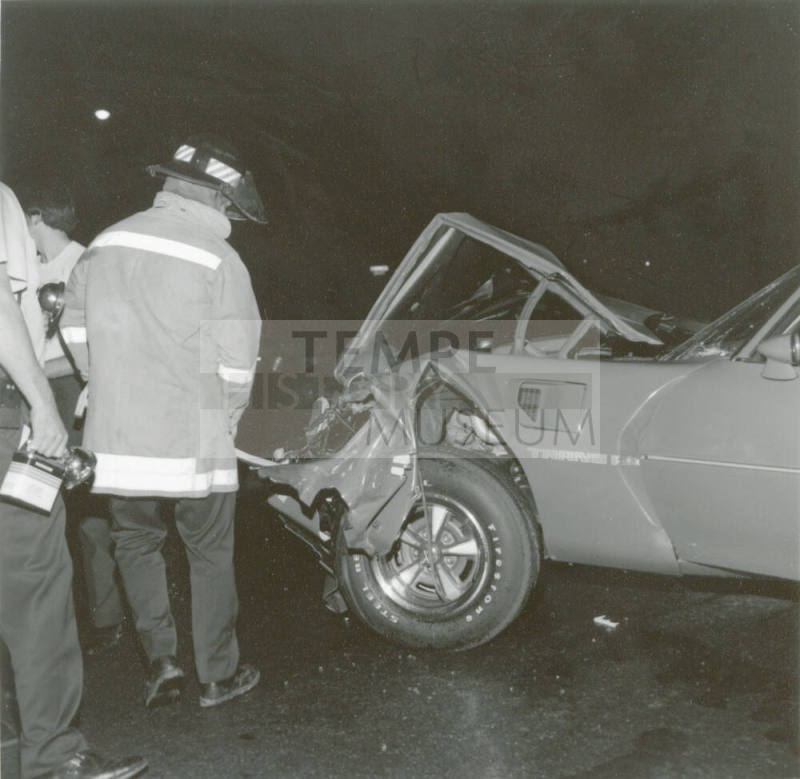 Nighttime Trans Am Crash (1 of 2)