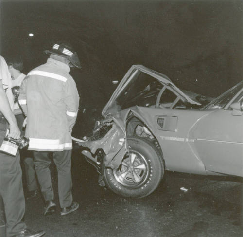Nighttime Trans Am Crash (1 of 2)
