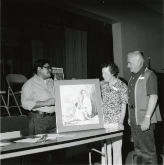 Nel Windler receives lifetime membership award with the Tempe Art League - (2 of 2) see 2001.19.2604