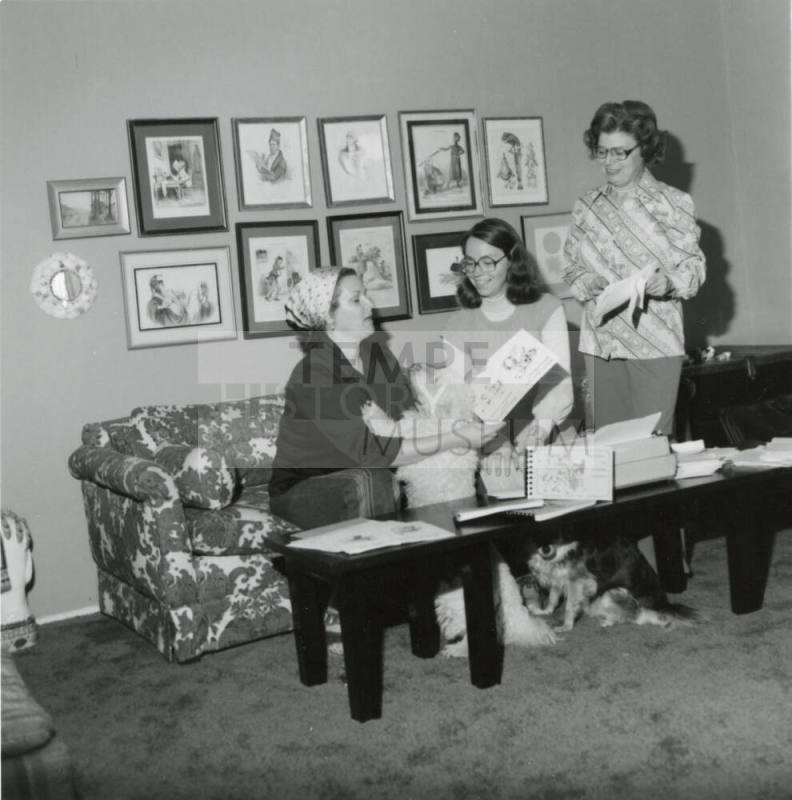 Three Members of the ASU Faculty Wives Club - March 6, 1978