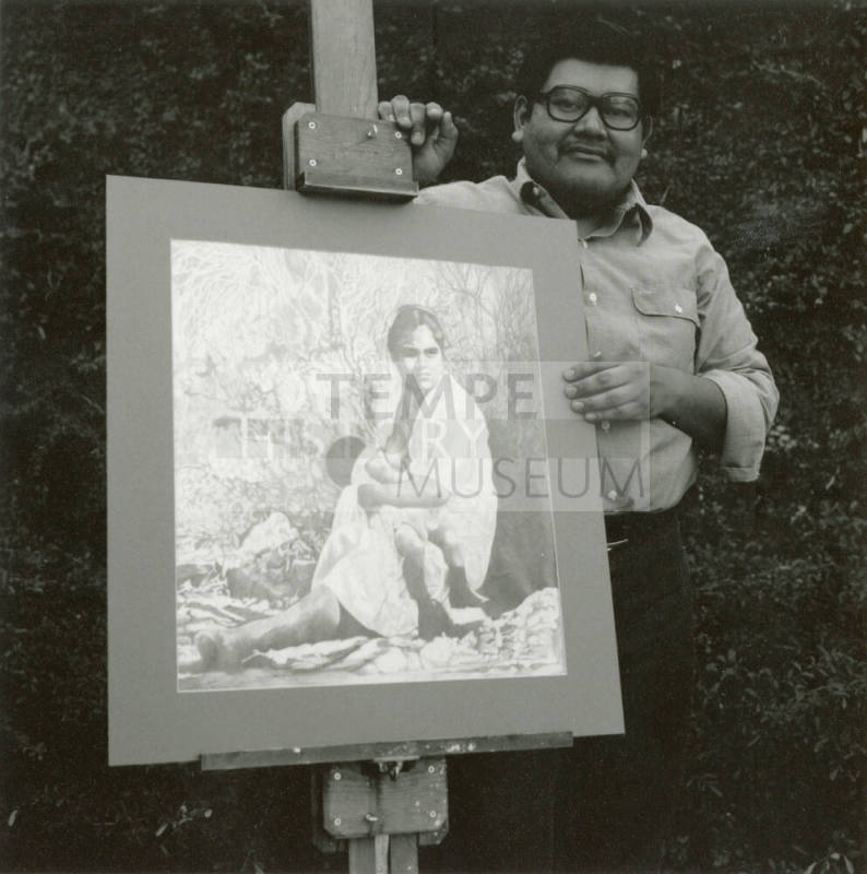 John Durante With Artwork