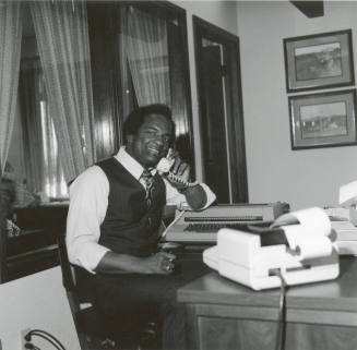 Prentice Williams Talking on the Phone