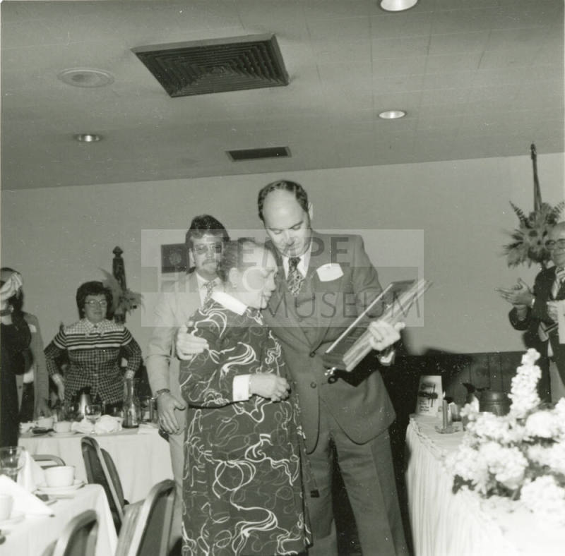 Mrs. Edith Getz Receives Award - March 1978