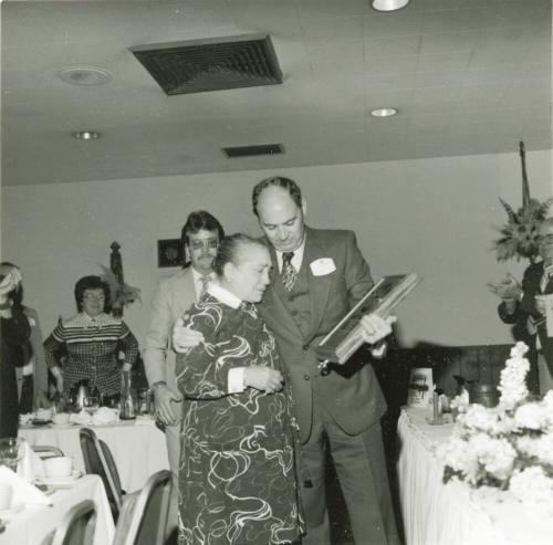 Mrs. Edith Getz Receives Award - March 1978