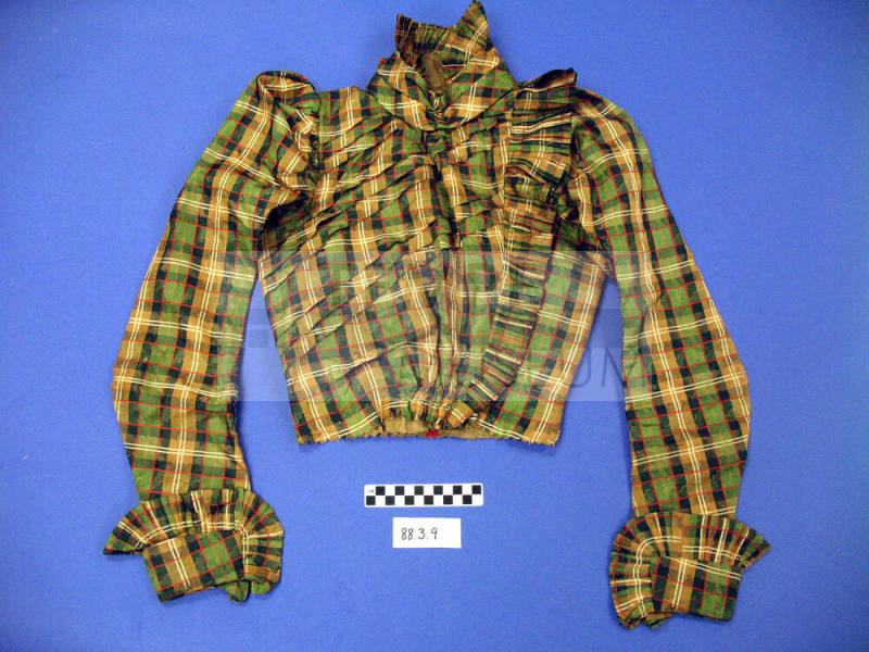 womens bodice, plaid
