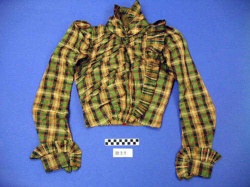 womens bodice, plaid
