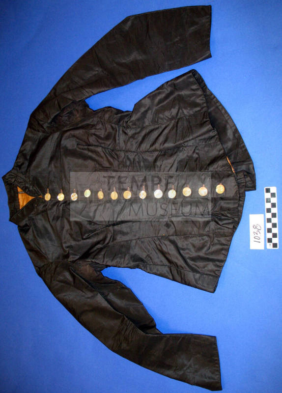 Black taffeta basque jacket
