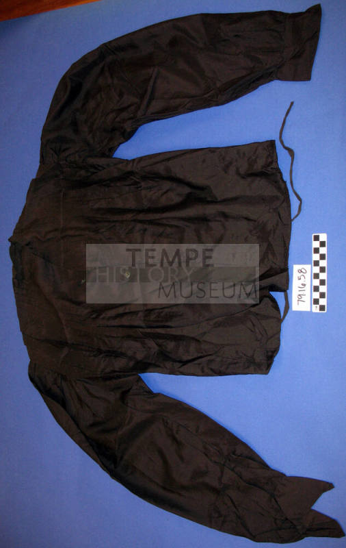 Woman's black silk blouse