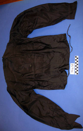 Woman's black silk blouse