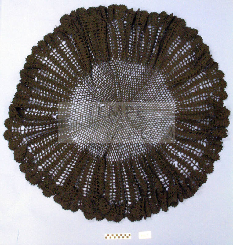 Shawl, Black Crocheted