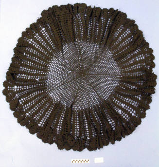 Shawl, Black Crocheted
