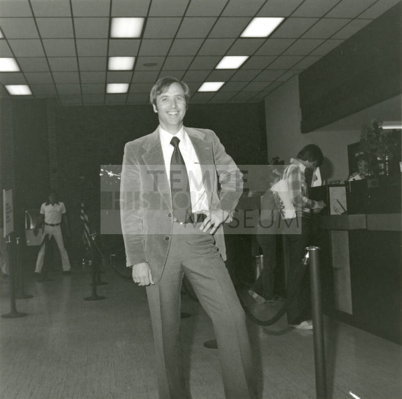 Unidentified Man Standing In Bank or Credit Union (2 of 2)