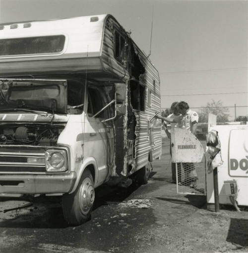 Burned Camper. - Tempe Daily News, April 18 1978