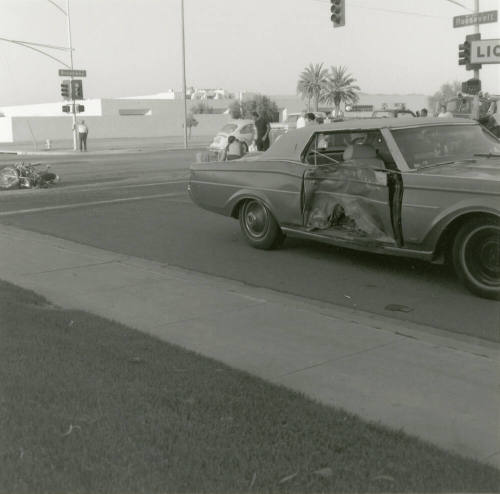 Motorcyclist accident. - April 1978