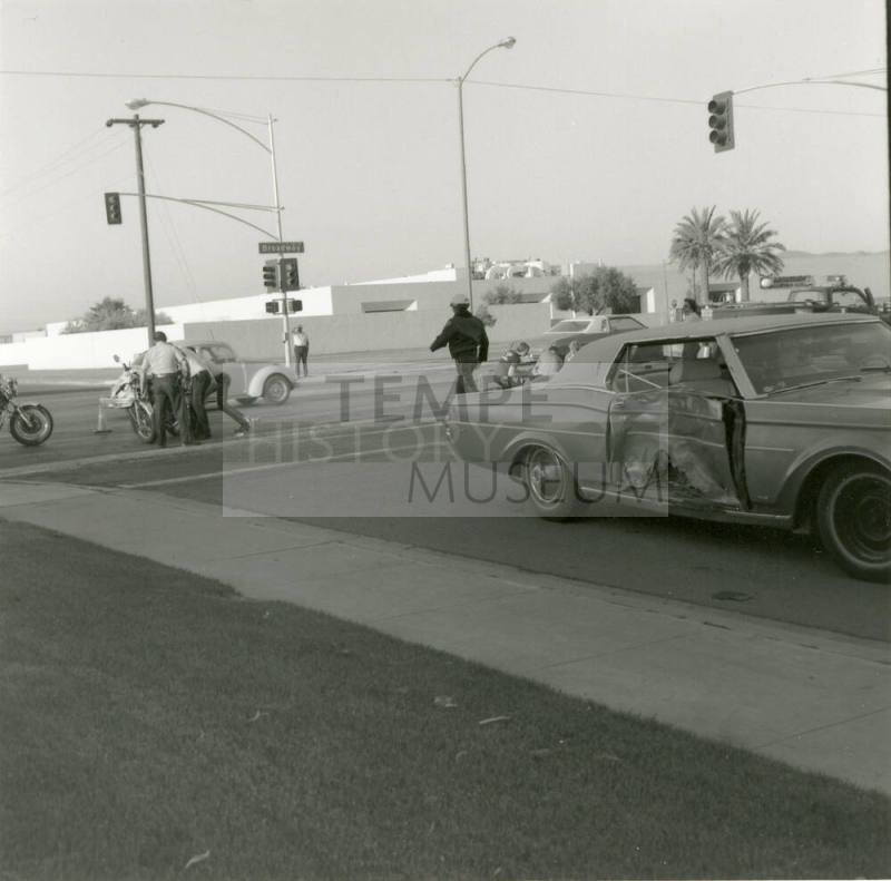Motorcyclist accident. - April 1978
