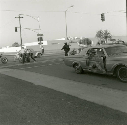 Motorcyclist accident. - April 1978