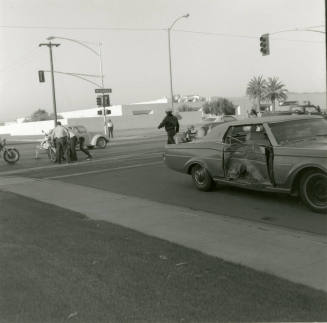Motorcyclist accident. - April 1978
