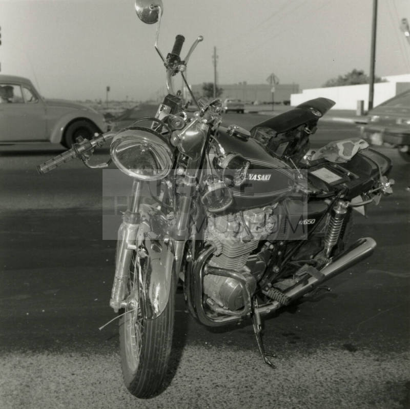 Motorcyclist accident. - April 1978