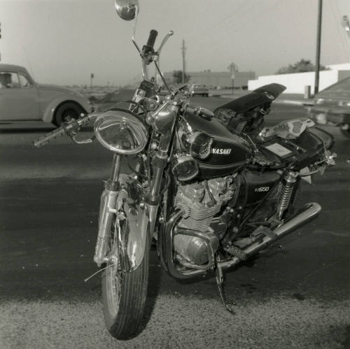 Motorcyclist accident. - April 1978