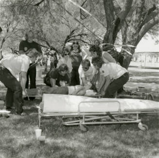 Young girl is injured. - May 1978