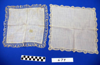 Hair-pin lace handkerchief