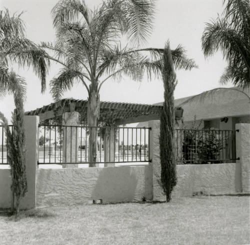 Swimming pool fence -- May 1978