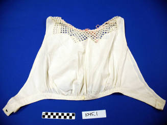 Camisole, White W/ Hand Crocheted Neckline