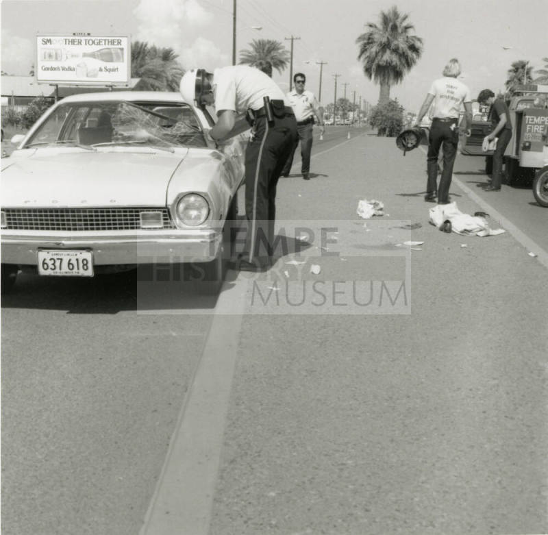 Pedestrian-Auto Accident on Apache - June 1978