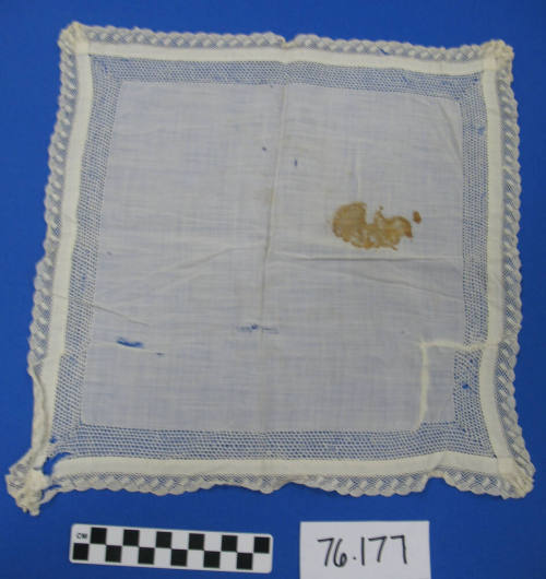 White linen handkerchief
