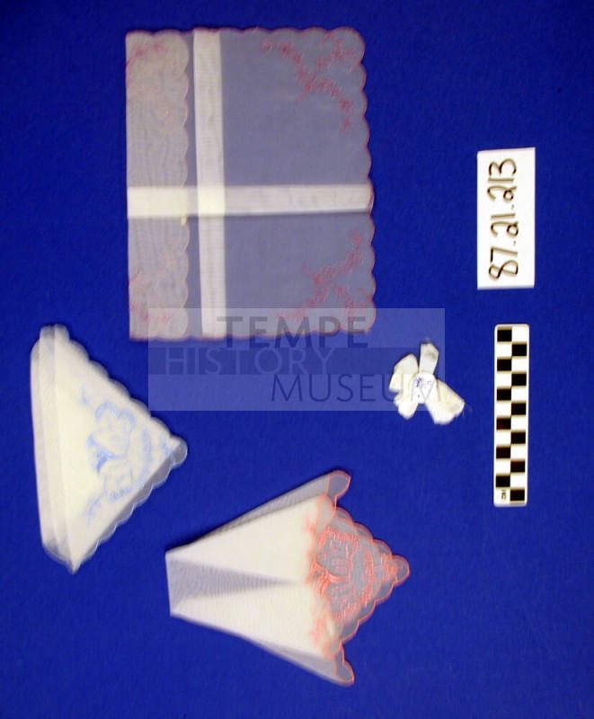 Handkerchief Box and Handkerchiefs
