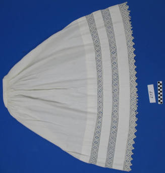 Crocheted lace petticoat