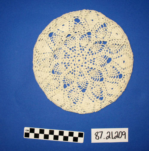 Crocheted chamber pot cover