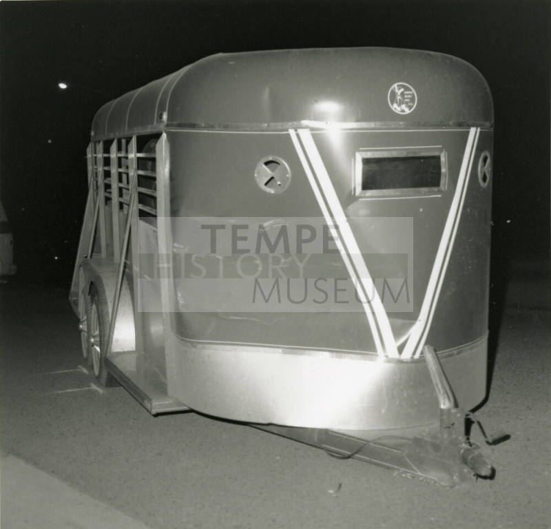 Horse trailer -- August 1978