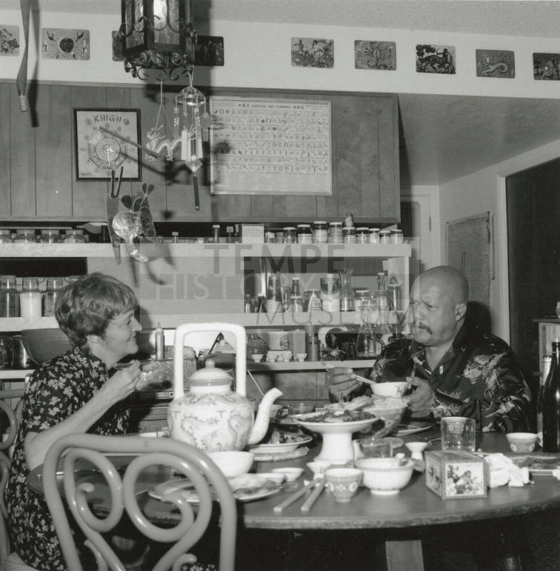 Sitting Down For Tea. - Tempe Daily News, October 5 1978