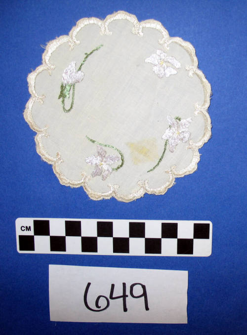 Emboidered doily