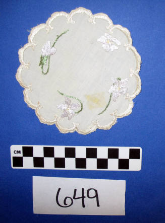 Emboidered doily