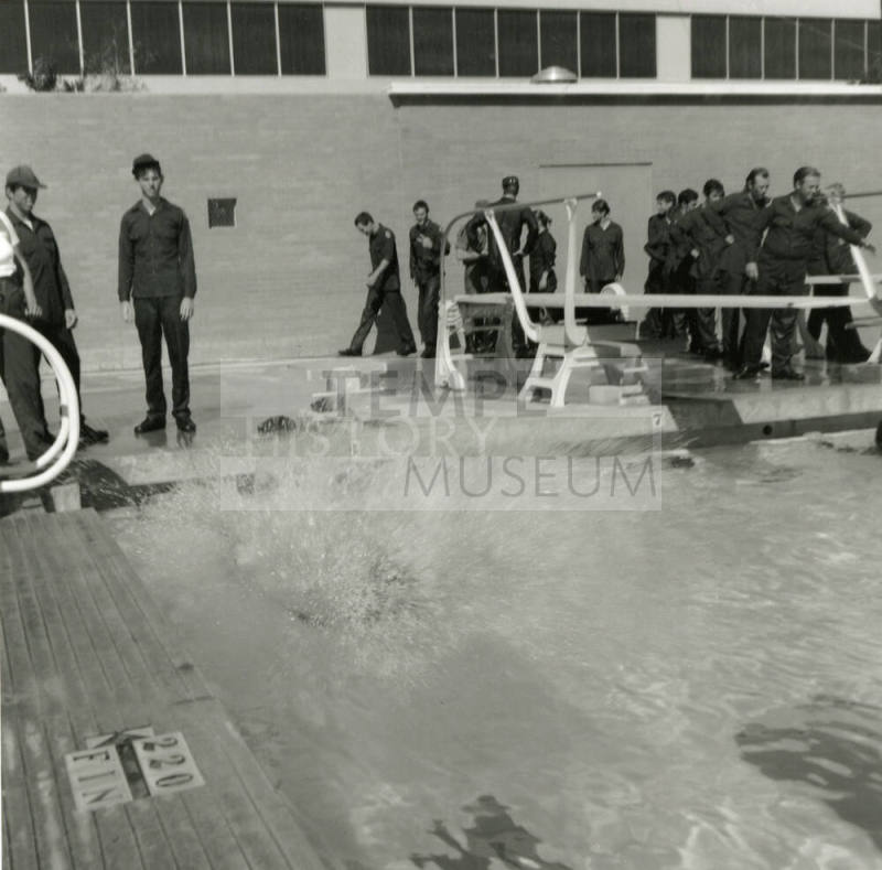 ROTC Cadets at  ASU Swimming Pool -- September 1978