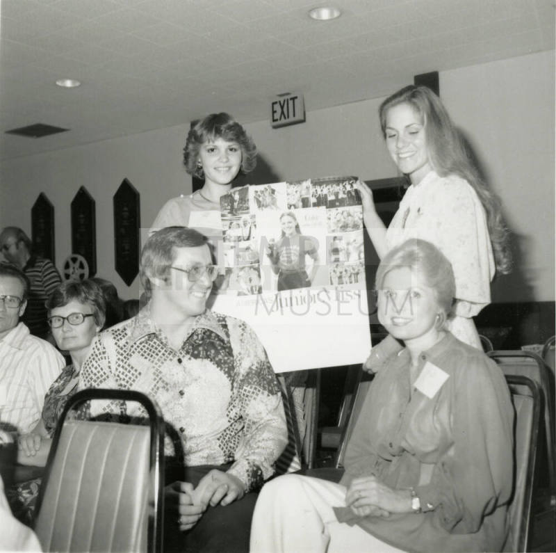 Two Women Display a Poster - October 1978