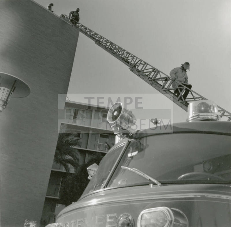 Firefighters Attending to A Fire. - October 1978