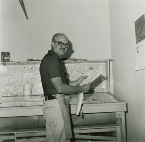 Hank Klassen Posing For the Camera.  - Tempe Daily News, October 3 1978