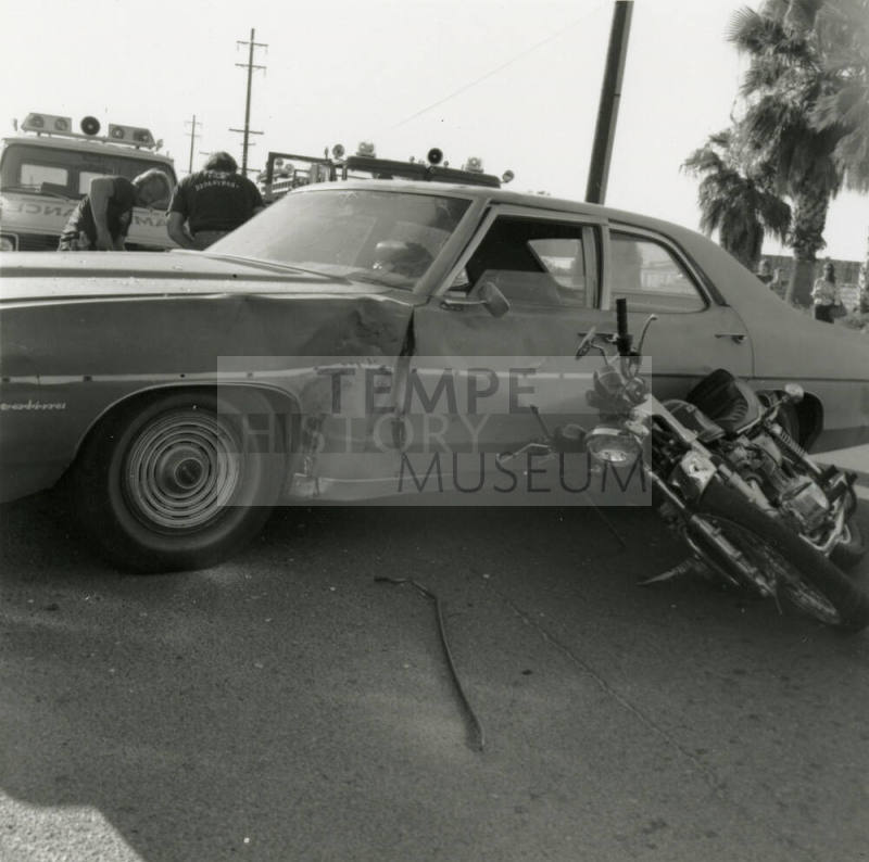 Unidentified Pontiac Car/Kawasaki Motorcycle Collision - (2 of 2)