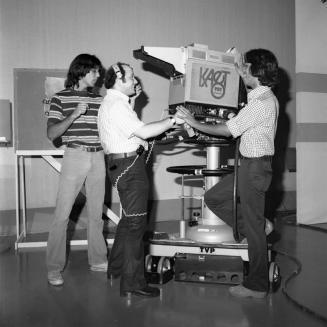 KAET's Cameramen Keep The Show Rolling - All Tied Up On The Job - Tempe Daily News - October 20, 1978 - (1 of 2)