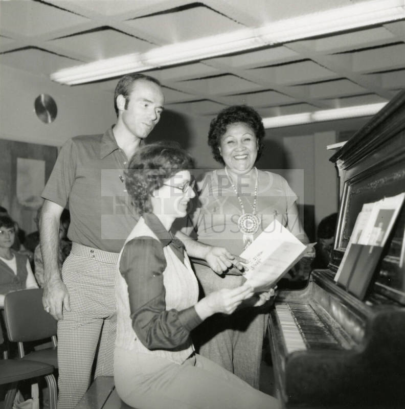 Unidentified Group of 3 at Piano