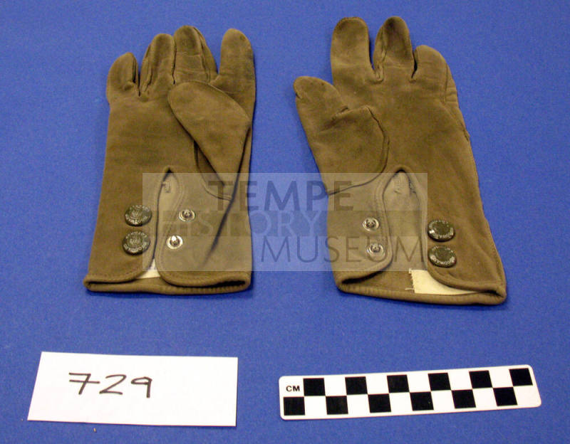 Carl Hayden's doe skin gloves