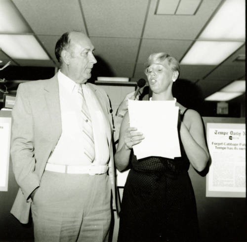 Columnist Paulette Bolyard Honored at Reception at First National Bank